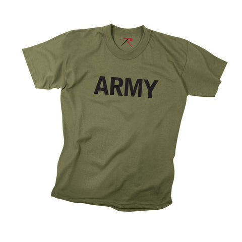 Kids Olive ARMY PT T-Shirts  $11.95