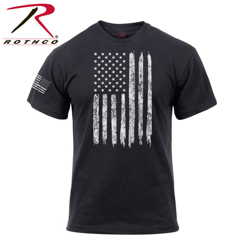 Distressed US Flag Athletic Fit T-Shirt $15.95