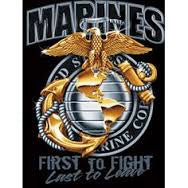 USMC "First To Fight" Black T-Shirt $19.95