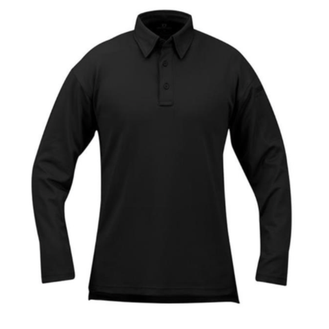 I.C.E. Performance Polo - Long Sleeve - Black $49.95